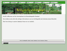 Tablet Screenshot of belegstelle-erbeskopf.de